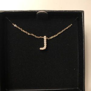 Initial “J” necklace